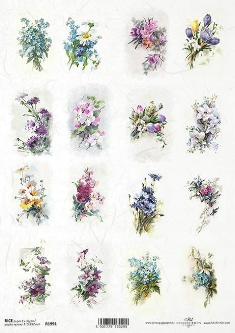 papier decoupage ryżowy R1991
