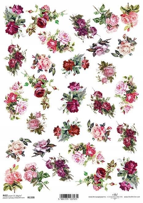 papier decoupage ryżowy R1338
