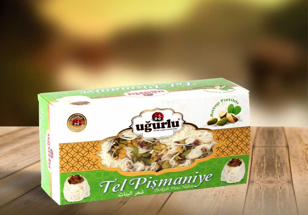 PISMANIYE Z PISTACJAMI 220G UGURLU CHAŁWA TURECKA