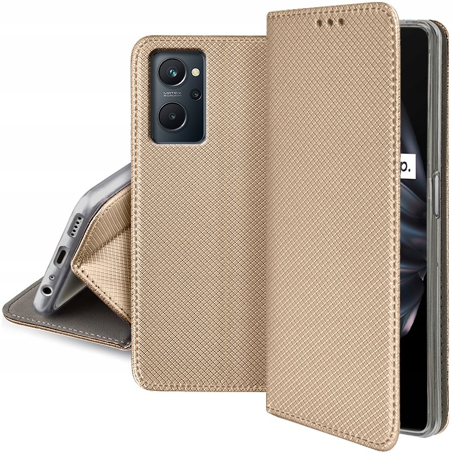 OEM Kabura Smart Case Book Do Realme 9i Złoty