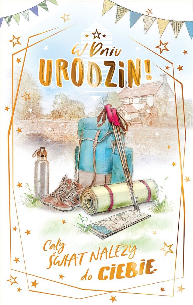 Kartka na urodziny dla Podróżnika ICG9