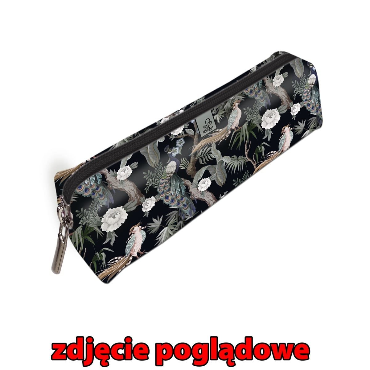 Etui saszetka piórnik prostokąt botanique pawie