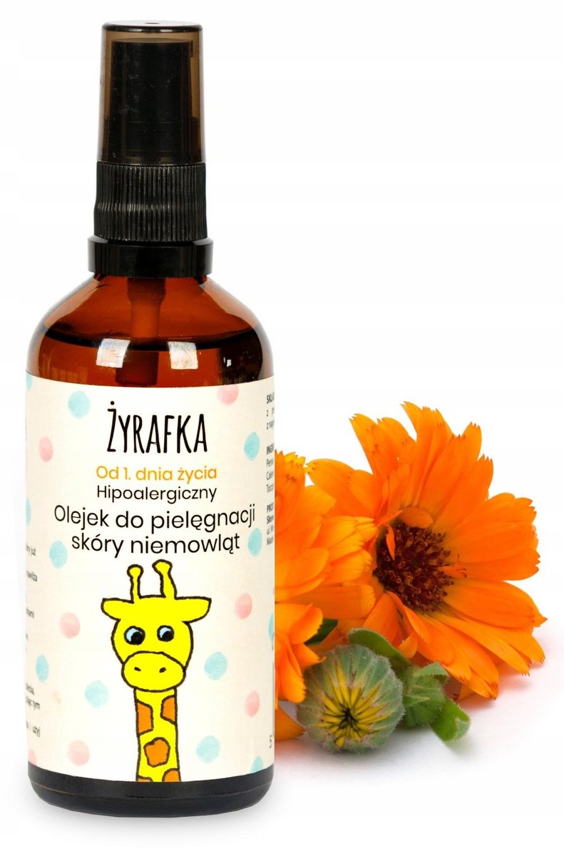 Słomiana Pracownia, Żyrafka, Olejek Do Pielęgnacji Skóry Dla Niemowląt, 100ml