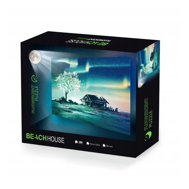 Domek na plaży Fluorescencyjne Puzzle 1000 el. dla Dorosłych