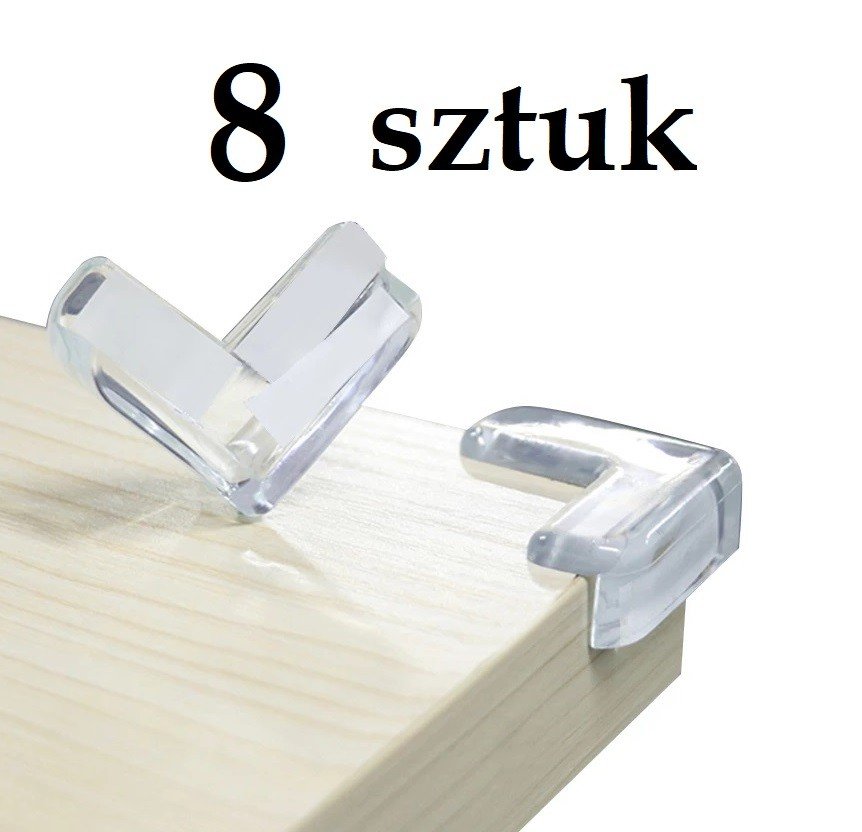 Silikonowa Nakładka Osłona Zabezpieczenie Narożników Osłonka Mebli 8 Szt