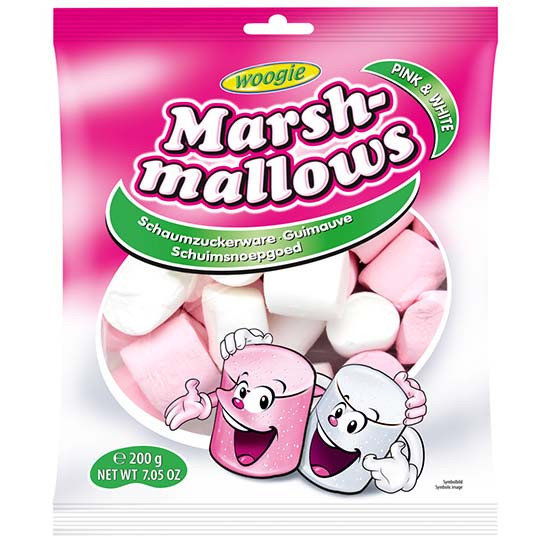 Woogie Marshmallows Pink& White pianki 200g