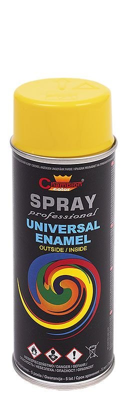 Spray Uniwersalny RAL1018 Żółty 400ml emalia Champ