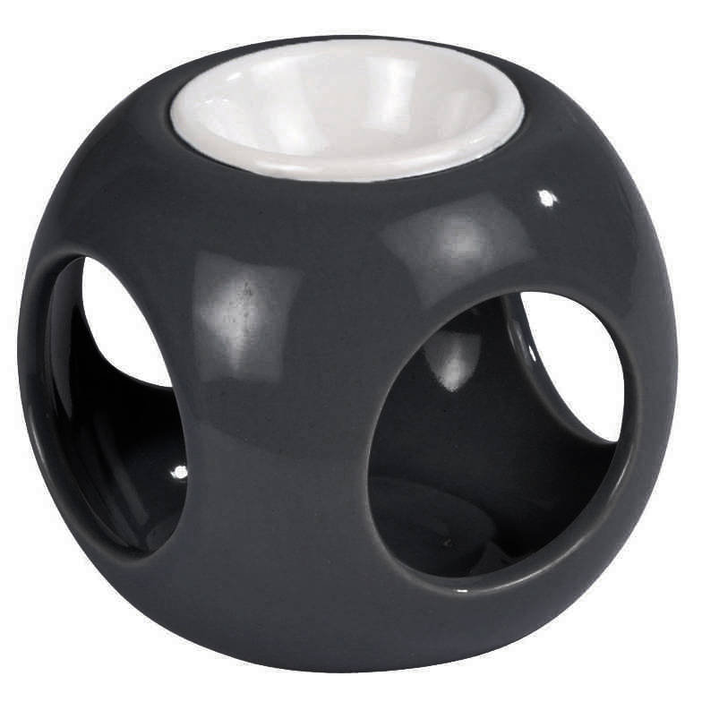 Kominek ceramiczny w formie kostki, wys. 6 cm