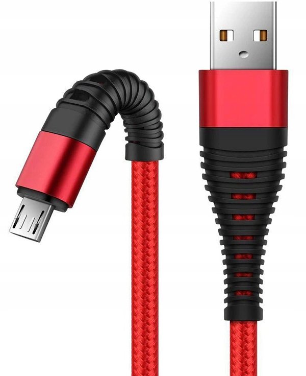 Wzmacniany Kabel Micro USB 1M QUICK CHARGE 3,1A