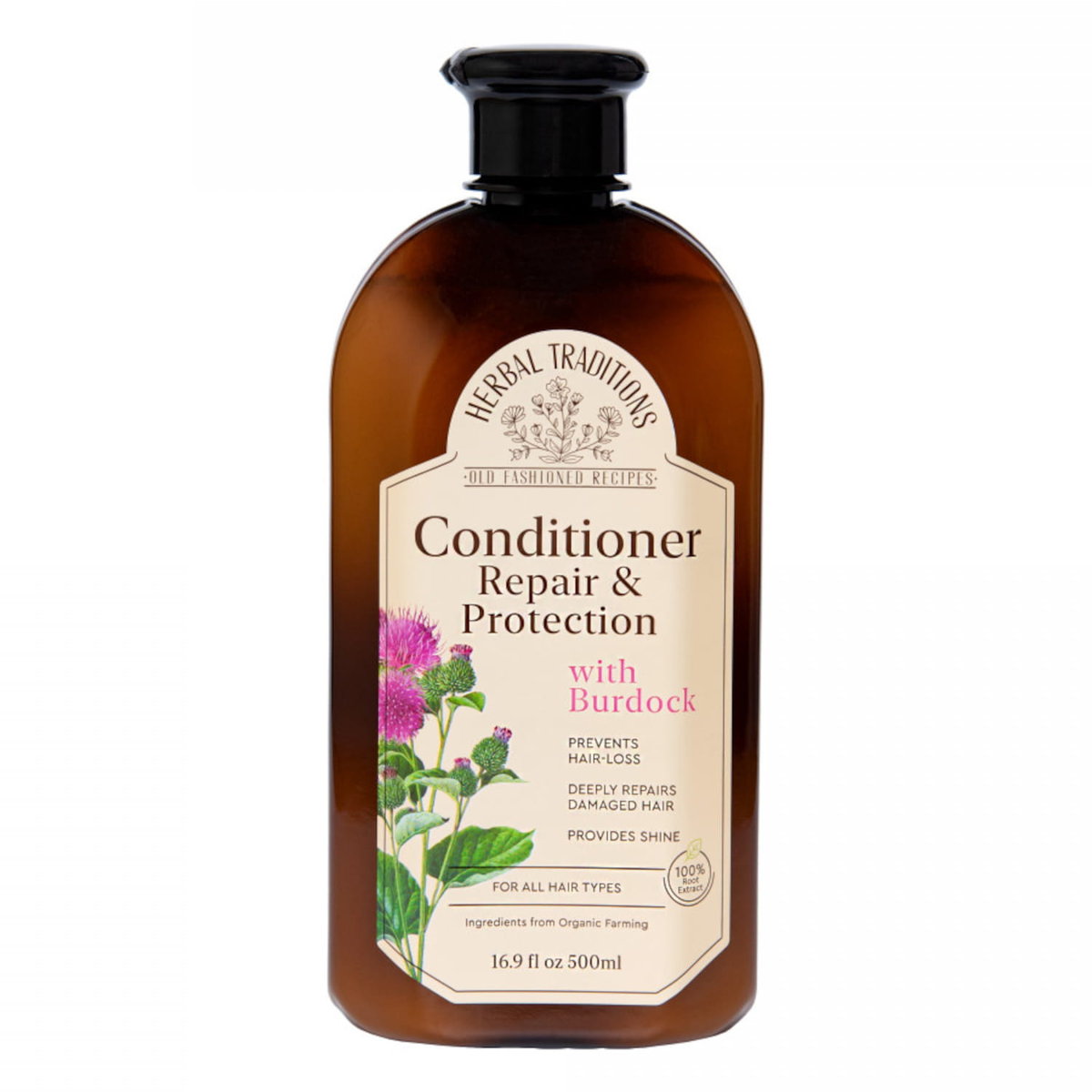 Herbal Traditions, Balsam Do Włosów With Burdock, Odżywka Regenerująca, 500ml