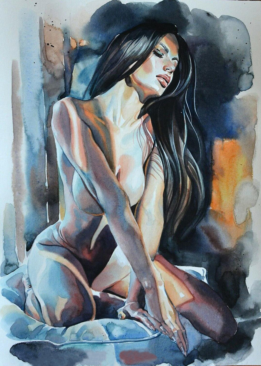 Norimpex, Diamentowa mozaika Kobieta Akt w halce NO-1007616