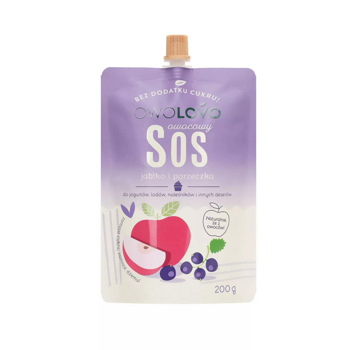 Owolovo Sos jabłko-porzeczka czarna 200 g