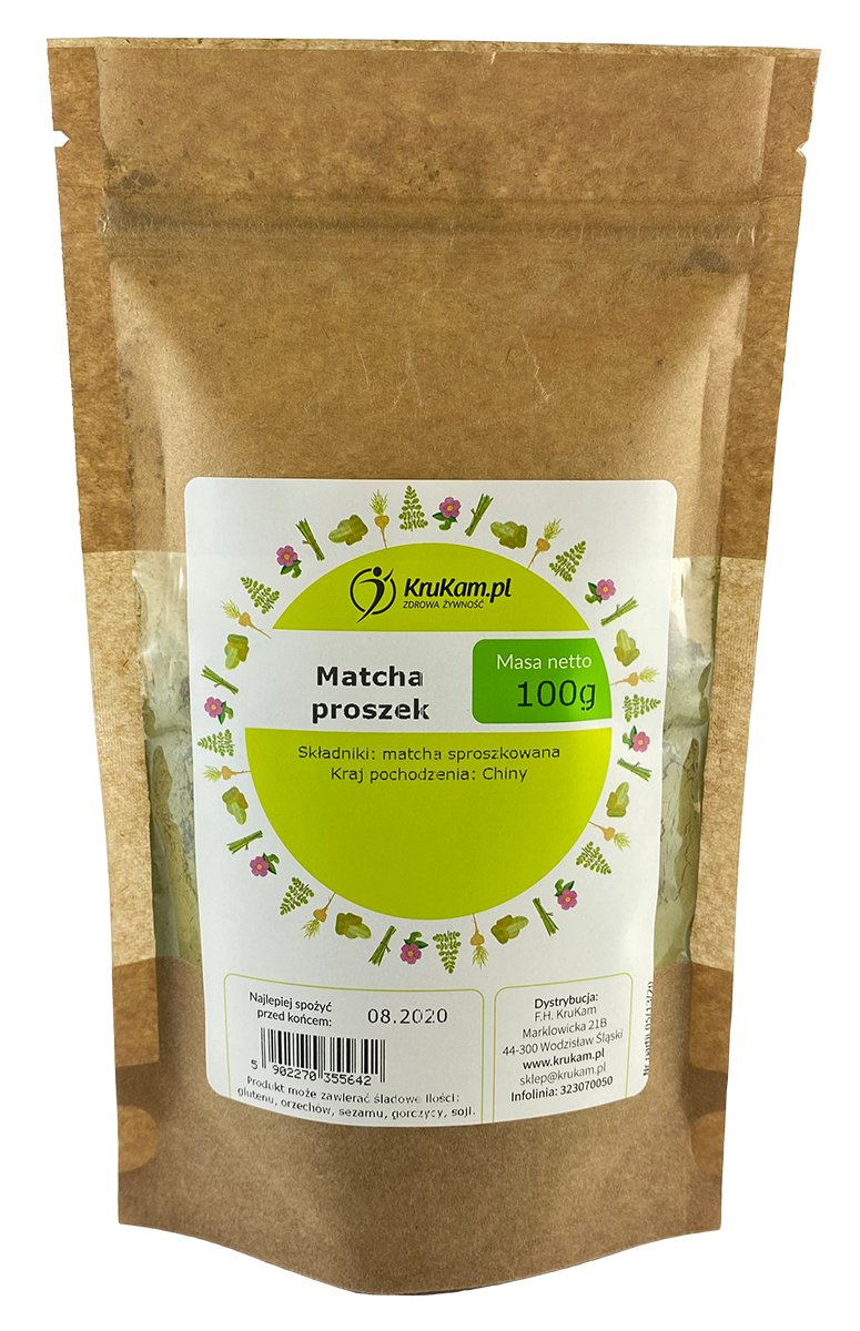 KruKam Matcha proszek zielona herbata 100g