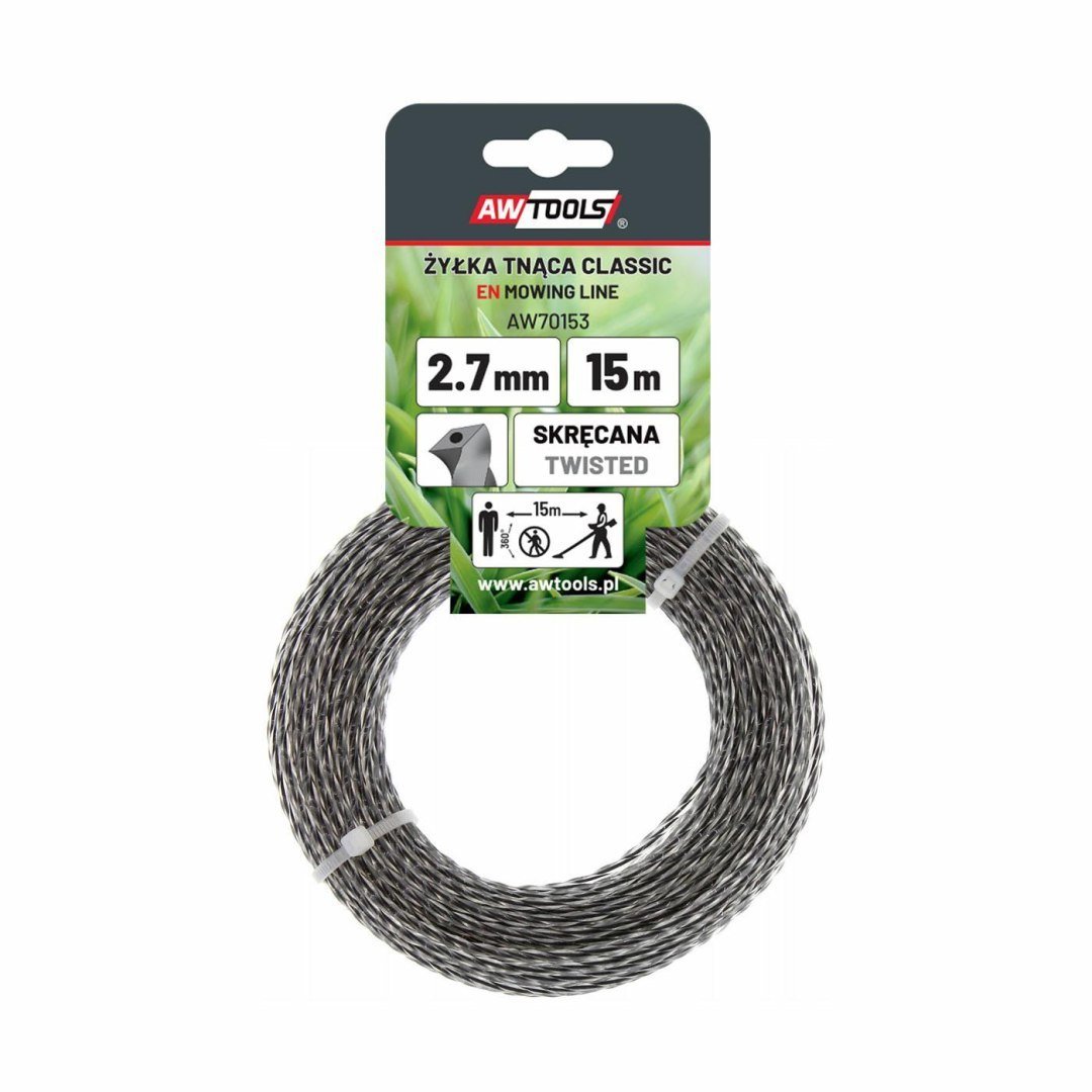 awtools żyłka tnąca classic 3,0x15m/skręcana