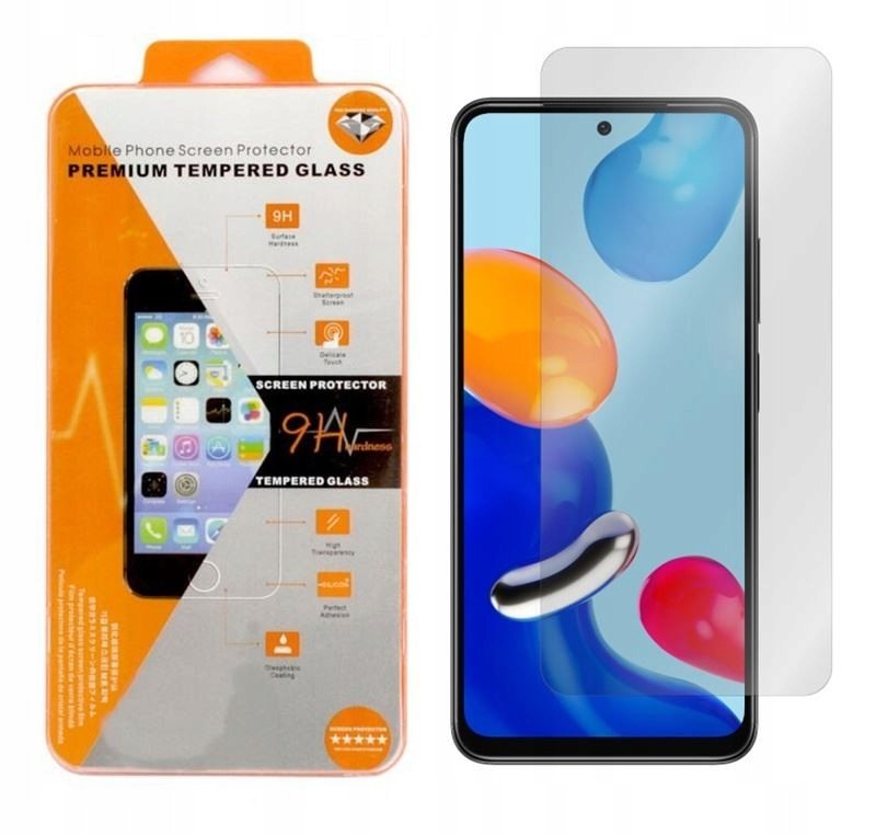 9H SZKŁO hartowane do Xiaomi Redmi Note 11 / 11S 4G pomarańczowe opakowanie