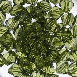 Korale okrągłe szlifowane 10 mm ( 13szt ) Oliwkowe