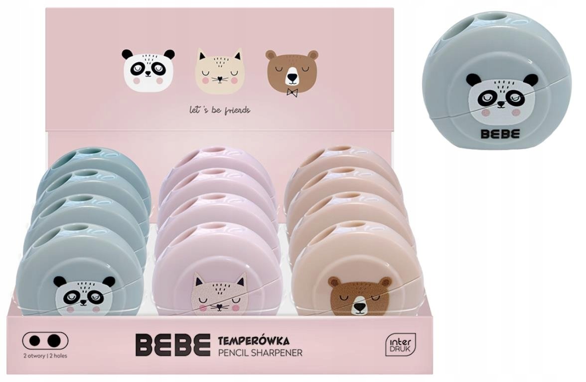 Temperówka Podwójna Z Pojemnikiem Bb Girl Interdruk