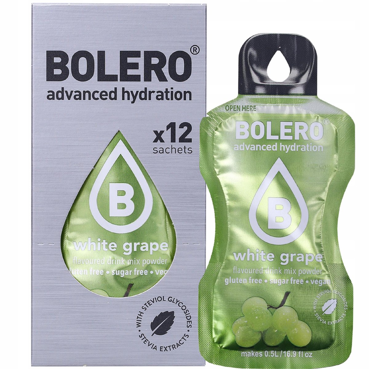 12x NAPÓJ BOLERO DRINK BIAŁE WINOGRONO WHITE GRAPE