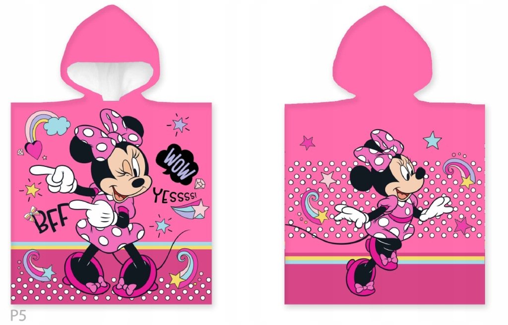 RĘCZNIK PONCHO 50x110 MYSZKA MINNIE