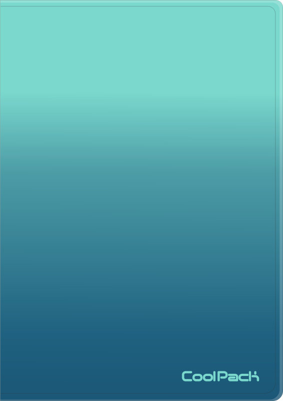 CoolPack, Teczka Clear Book Gradient Blue Lagoon, 20 szt.