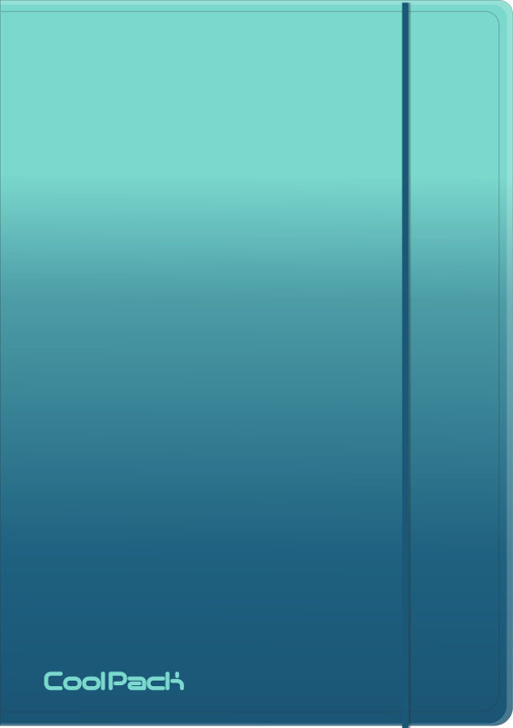 CoolPack, Teczka na dokumenty A4 na gumkę Gradient Blue Lagoon