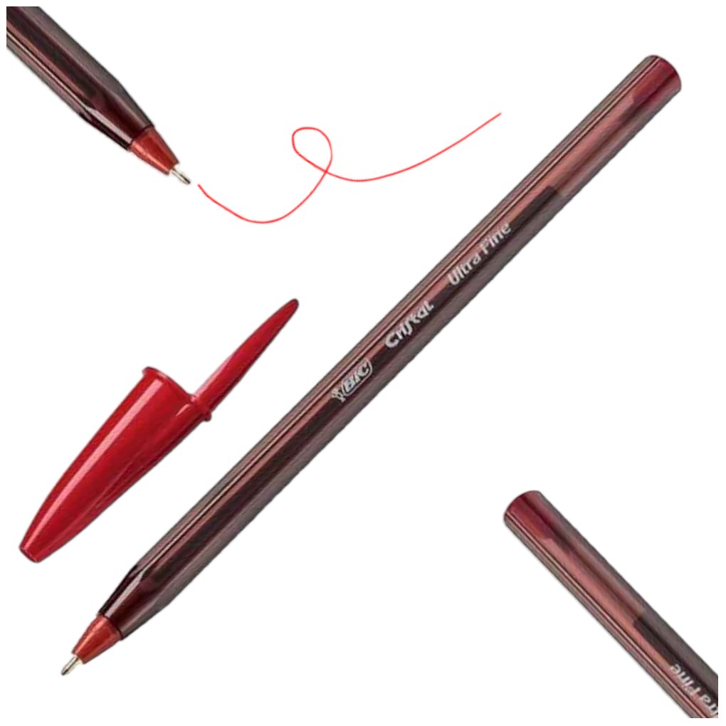 Długopis BIC czerwony Cristal Exact ultra fine cienka końcówka 0,7