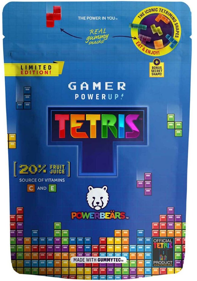 Żelki owocowe Powerbeärs Gamer PowerUp Tetris 125g