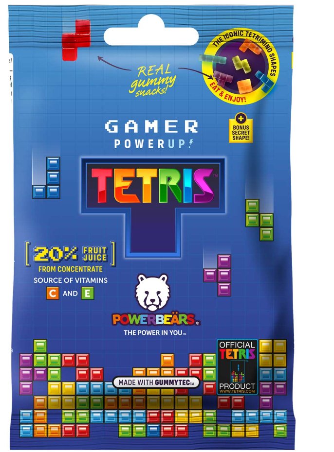 Żelki owocowe Powerbeärs Gamer PowerUp Tetris 50g