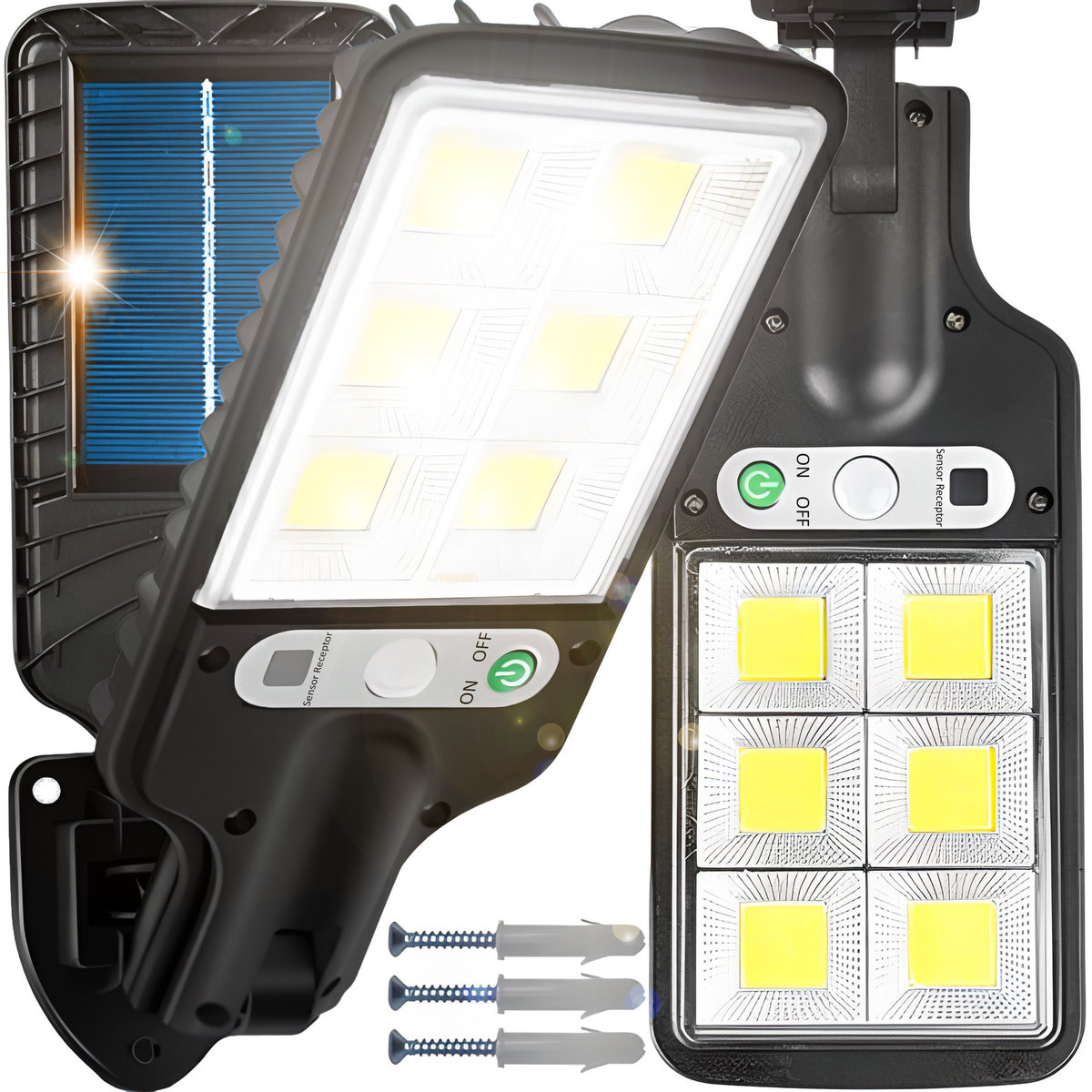 LAMPA ULICZNA LED LATARNIA SOLARNA 120 COB LED