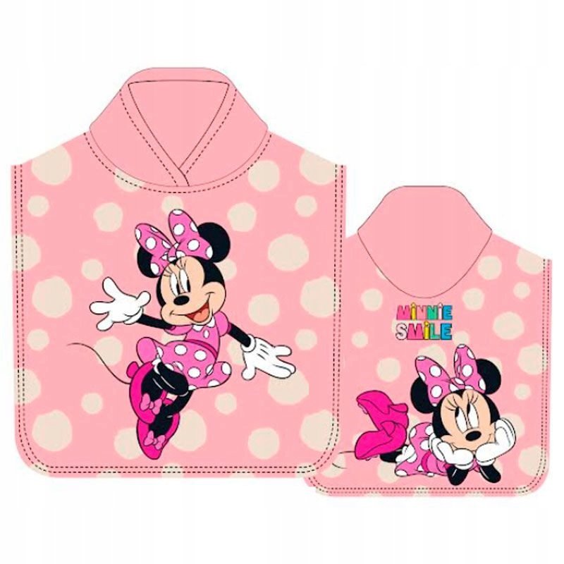 MYSZKA MINNIE ponczo poncho ręcznik 50X100