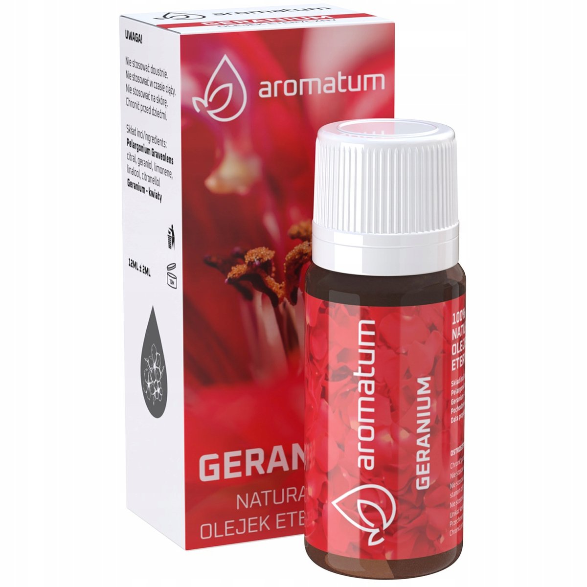 Naturalny OLEJEK ETERYCZNY geranium 12 ml