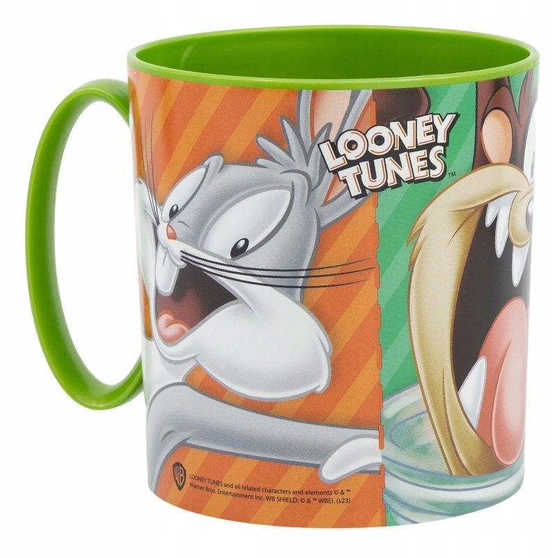 LOONEY TUNES królik Bugs diabeł tasmański kubek do mikrofali z uchem 350ML