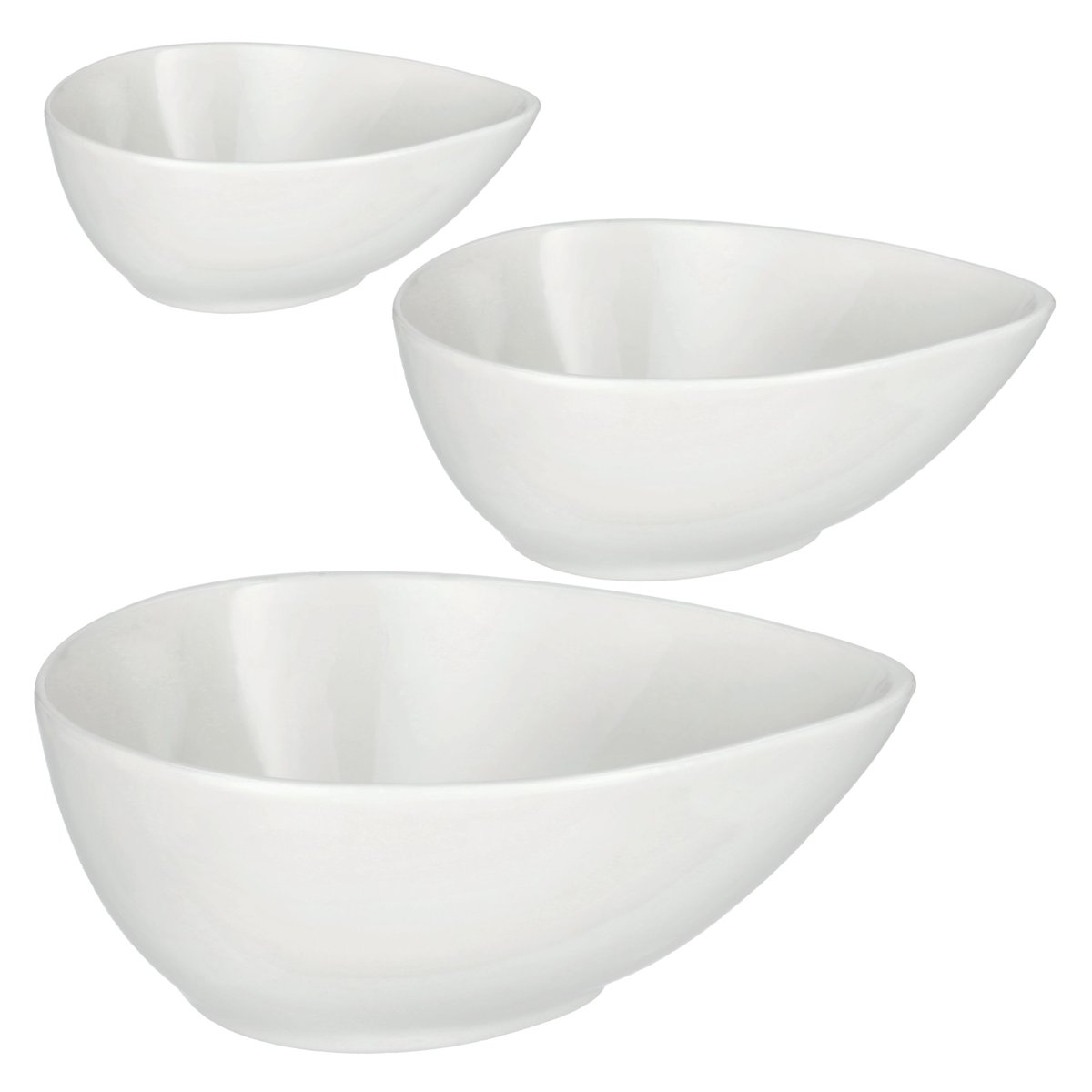 Miseczki dipówki porcelanowe do sosów przekąsek 3 sztuki Altom Design Regular