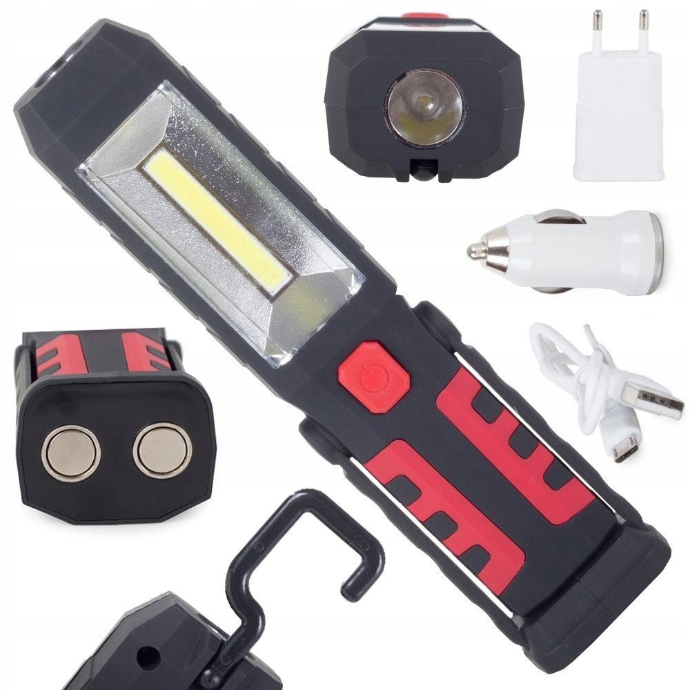 Lampa latarka warsztatowa 3w1 led cob Powerbank
