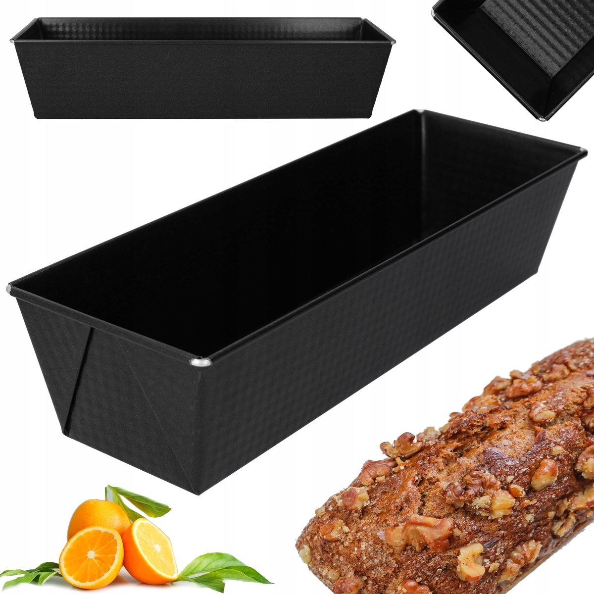 Blacha do pieczenia keksówka ciast długa 35x12x8