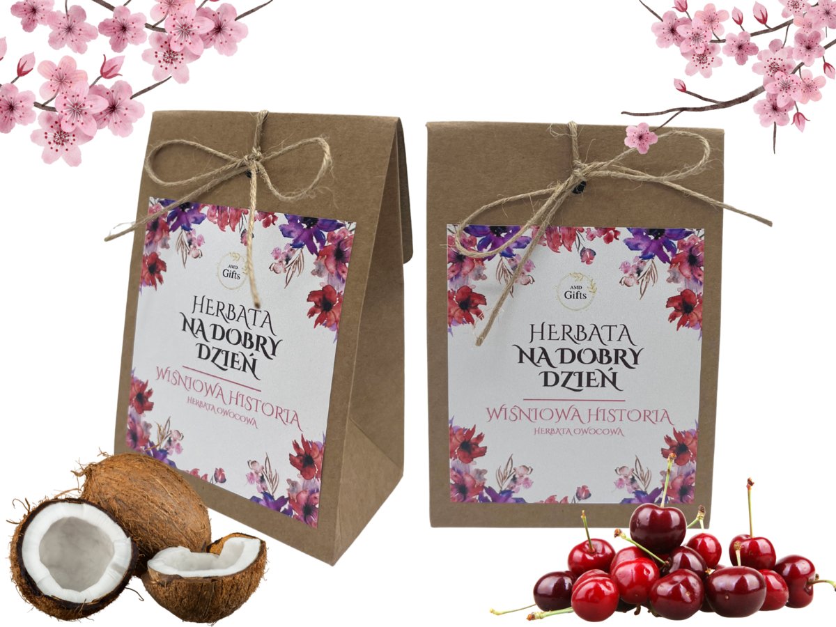 Herbata owocowa Wiśniowa Historia kraft 40g