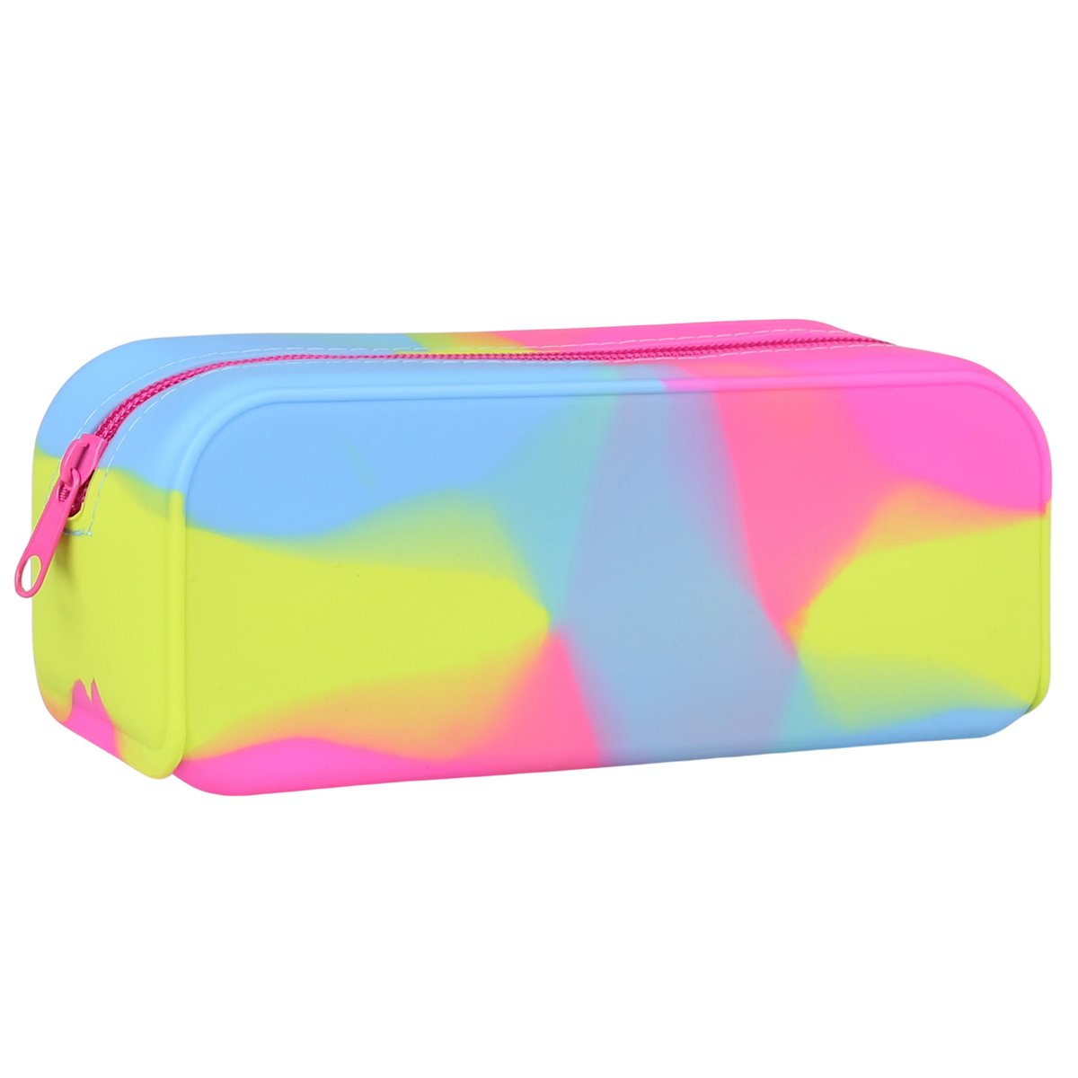 Neonowy, silikonowy piórnik/kosmetyczka na zamek 8x20x6cm Uniwersalny