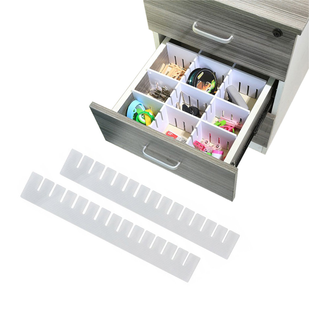 2X ORGANIZER DO SZUFLAD PRZEGRODY 43X10CM SEPARATOR