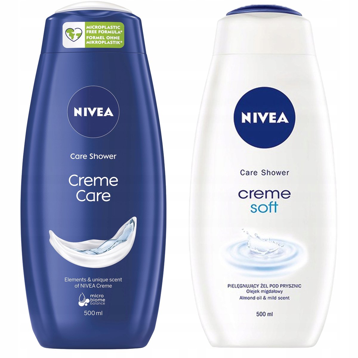 Nivea Creme, Kremowy żel pod prysznic, 2x500ml