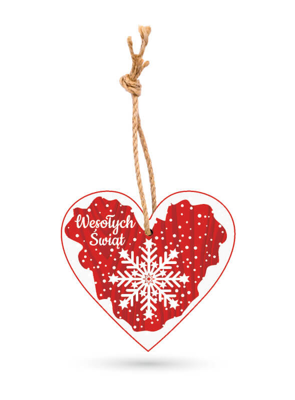 Zawieszka Serce - Święta Bożego Narodzenia - Wesołych Świąt (5)