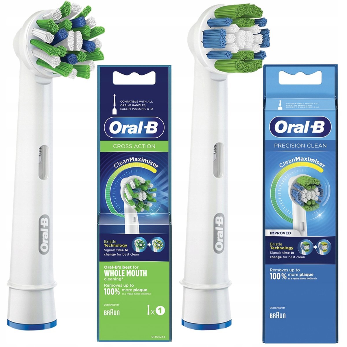 2 Końcówki Oral-B Cross Action Precision Clean