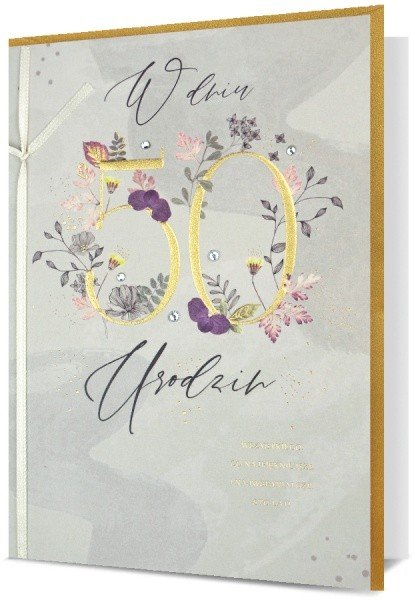 Kartka na 50 urodziny Premium H2630