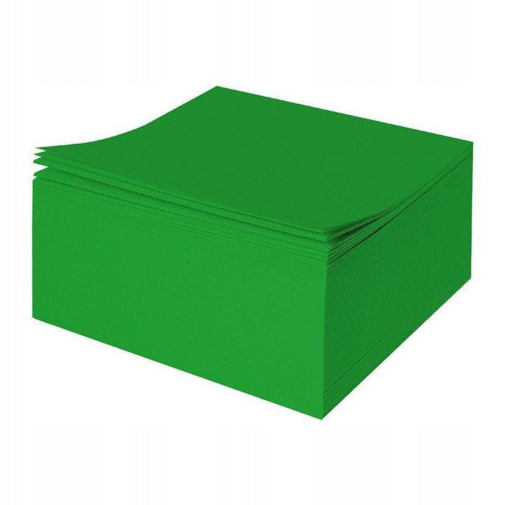 Kostka kolor nieklejona zielona do origami PROT023