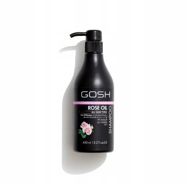 GOSH - Rose Oli Shampoo - Szampon do włosów z olejkiem różanym - 450 ml