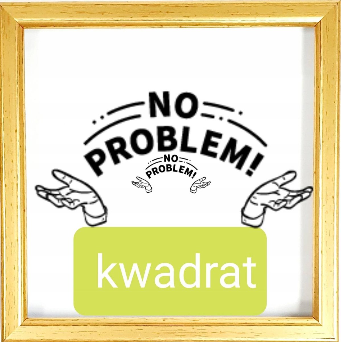 Ramka na zdjęcie, kwadratowa 10x10 złota, gold