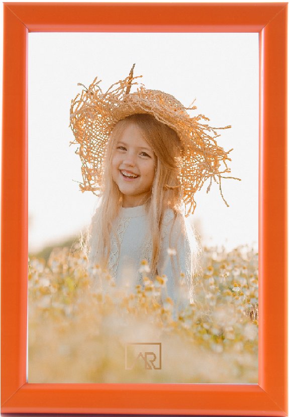 Ramka na zdjęcie 15x21 pomarańczowa