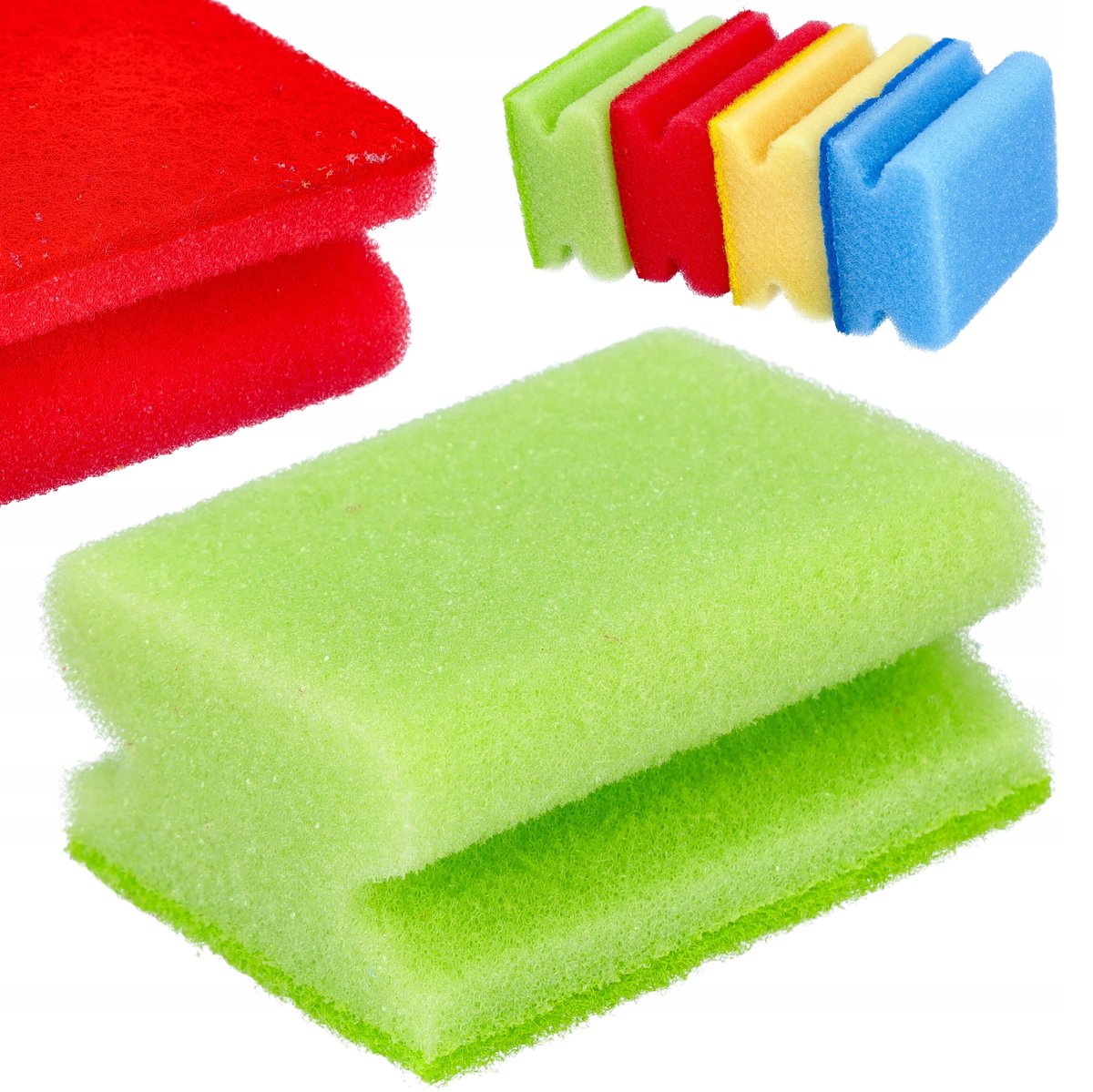 Zmywak kuchenny gąbka czyścik do mycia naczyń 4 el