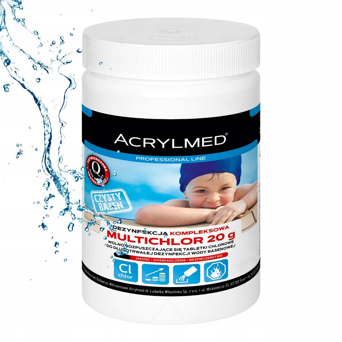 ACRYLMED MULTICHLOR TABLETKA 20G - 0,4KG