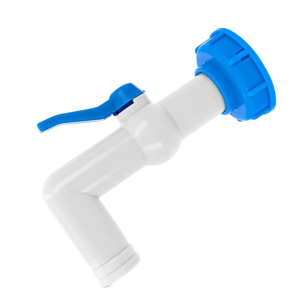 Zestaw - Kran PP 90° z przyłączem IBCS60x6 na wąż 25-32mm z taśmą PTFE  IBCS60-GTM901025 BRADAS