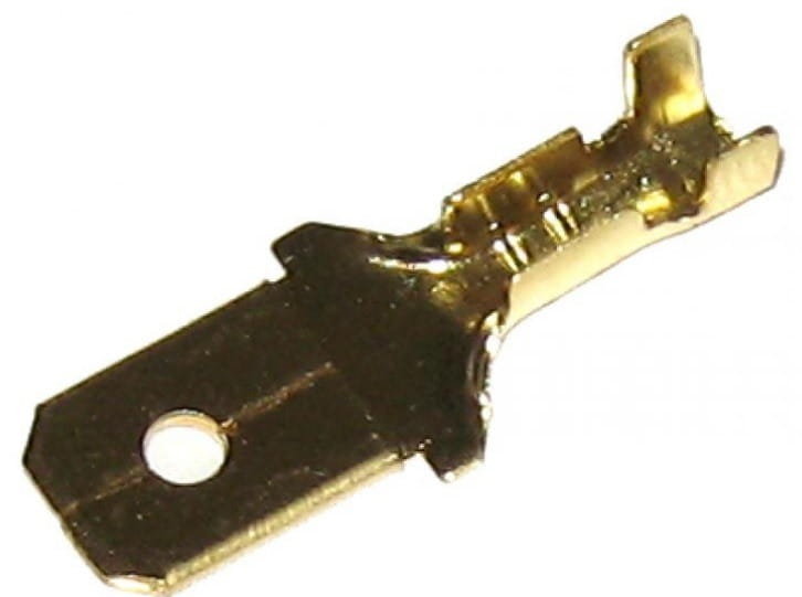 Libox Konektor 6,3mm Złoty Męski Duży LIBOX LB0043 - 100 szt